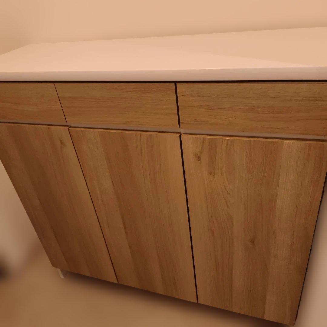 下駄箱　シューズボックス　引出しつき