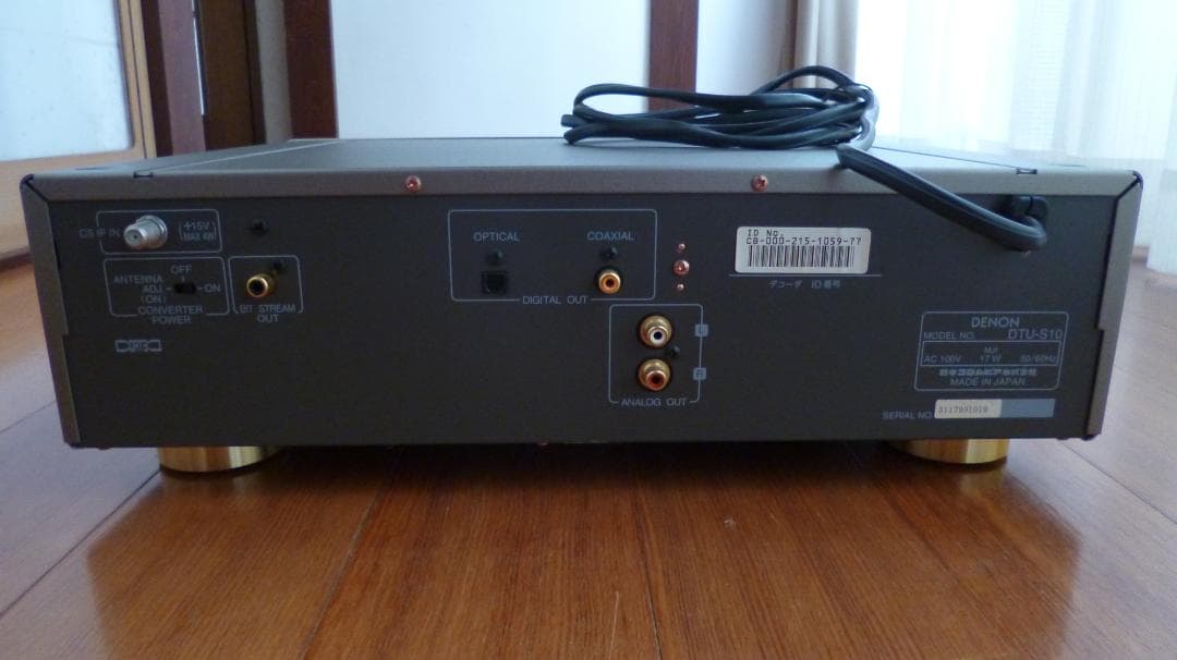 【ジャンク】DENON DTU-S10 CS-PCM ステレオチューナー