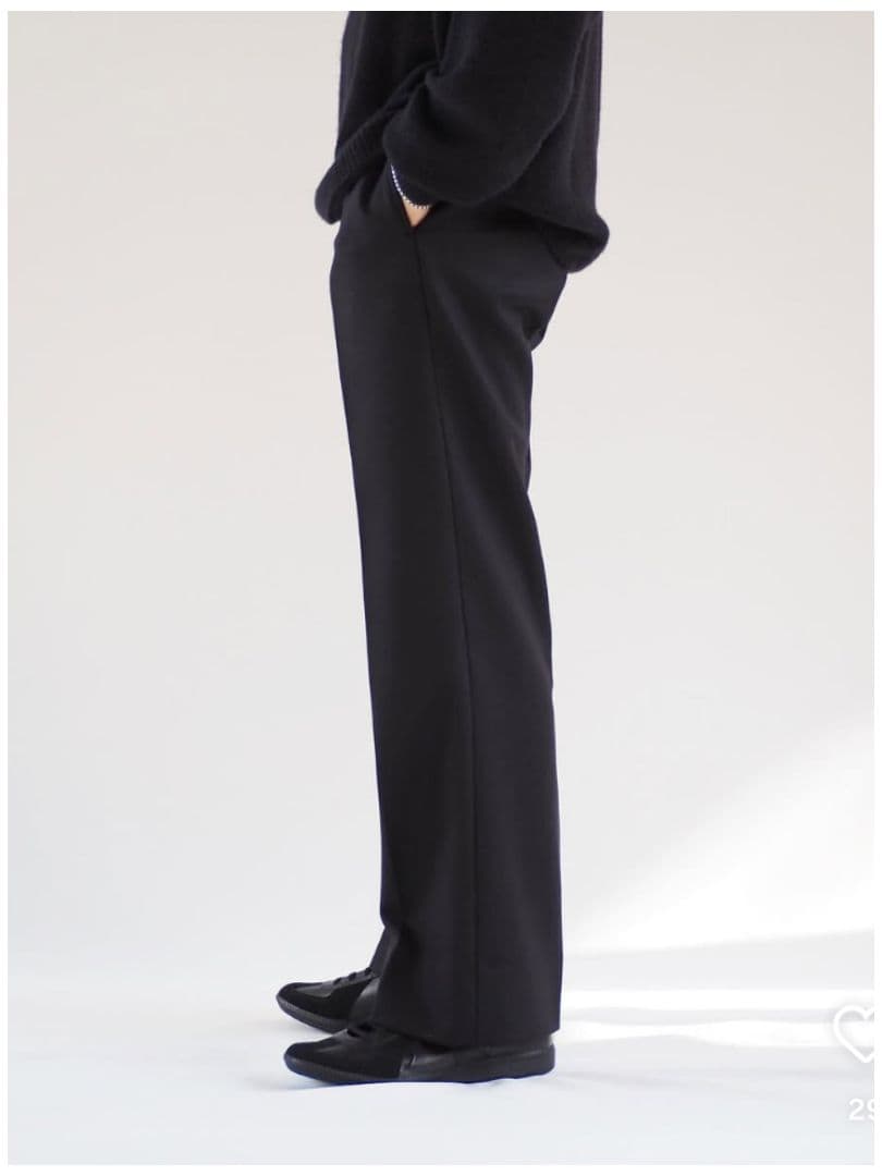 COMOL ILIGHT MELTON PIPED STEM /メルトン パンツ