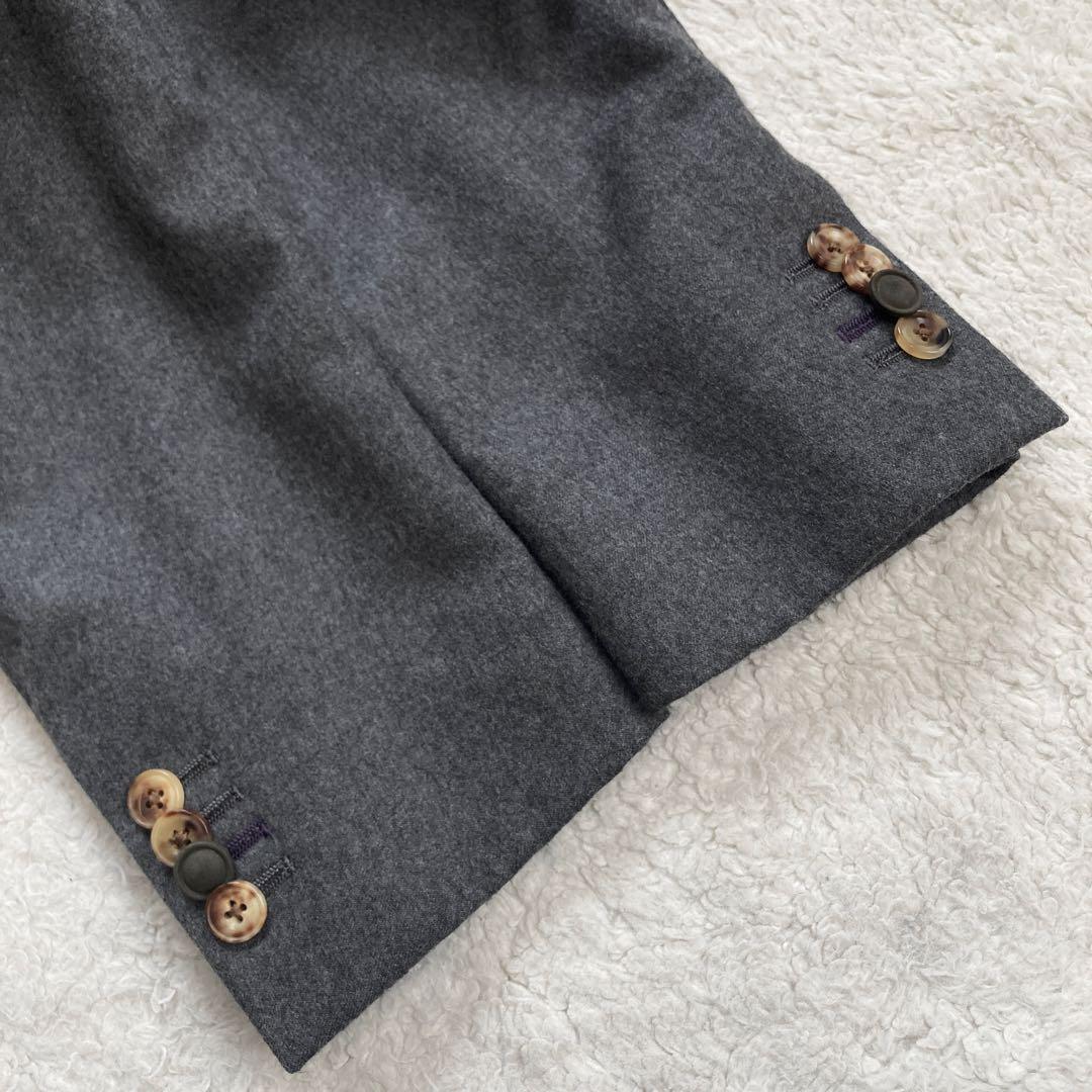 【極美品】ポールスミス　テーラード　入子菱ショールカラー　カシミヤ混　サイズM