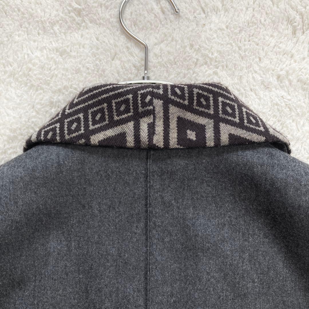 【極美品】ポールスミス　テーラード　入子菱ショールカラー　カシミヤ混　サイズM