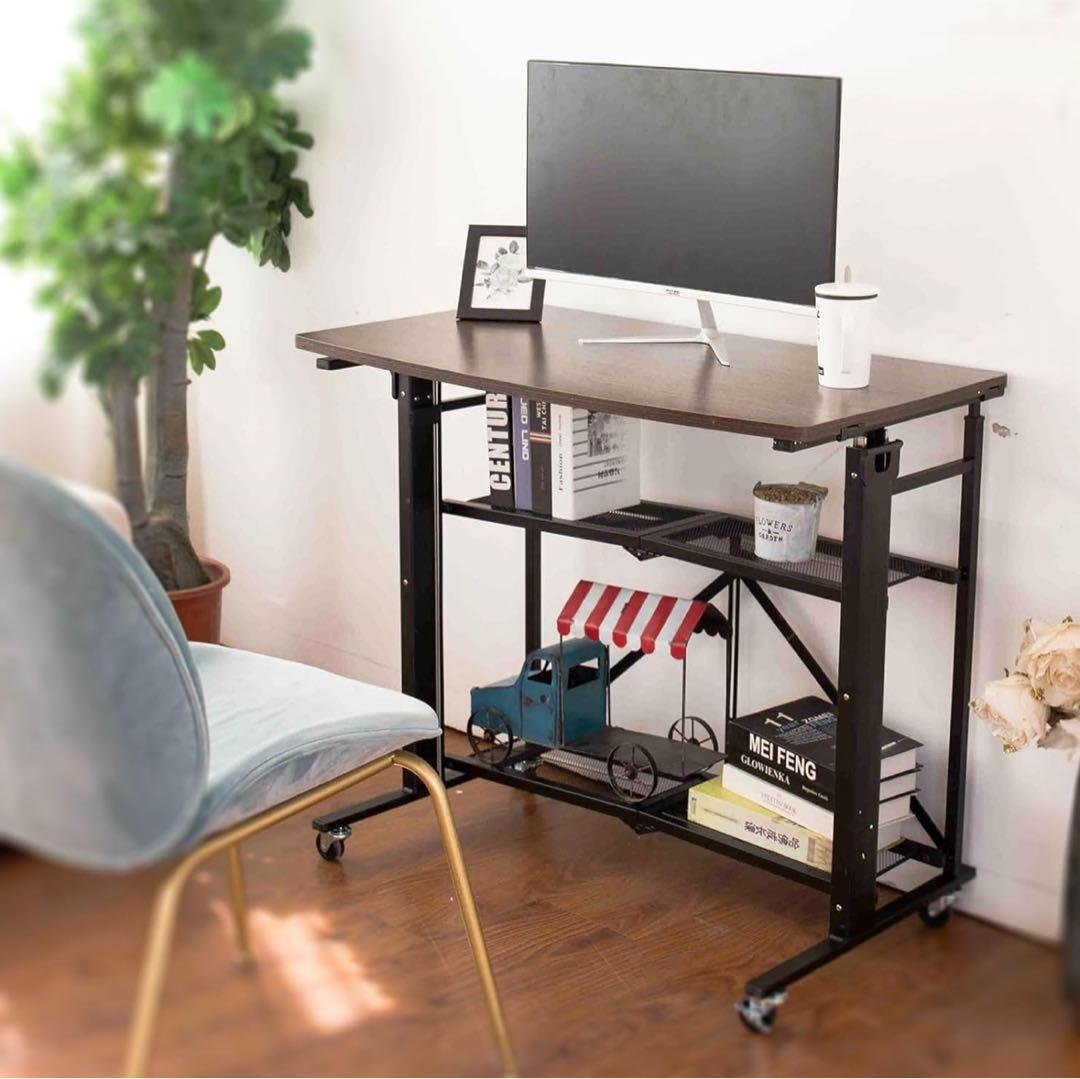 E-WIN スタンディングデスク 高さ調整 テーブル PC 在宅 SD92-BK