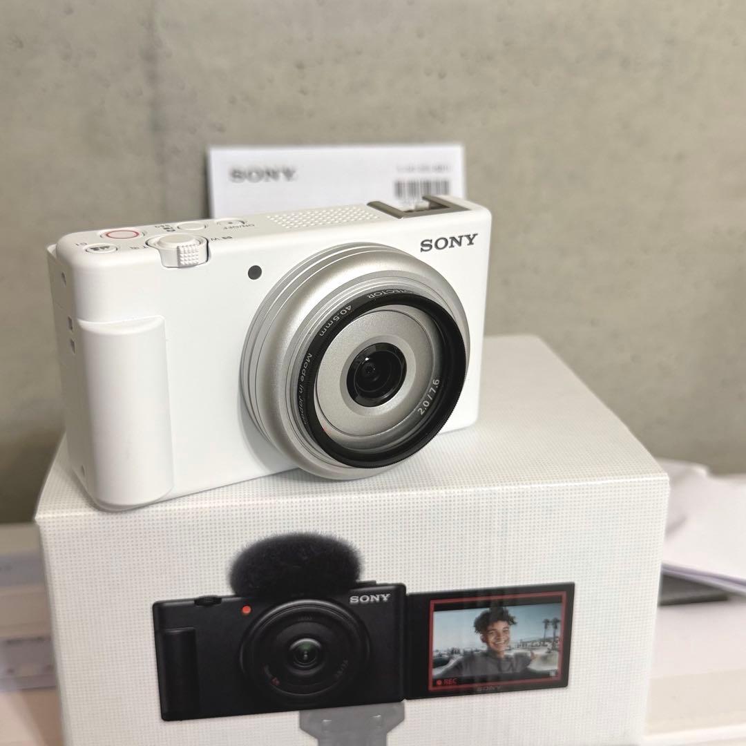 【美品】SONY VLOGCAM ZV-1F ホワイト