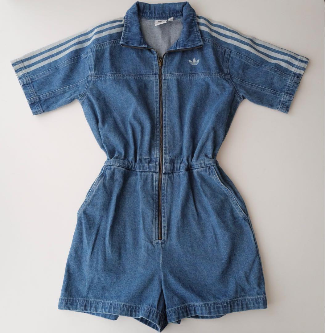 【美品】adidas アディダス Adicolor Denim Jumpsuit