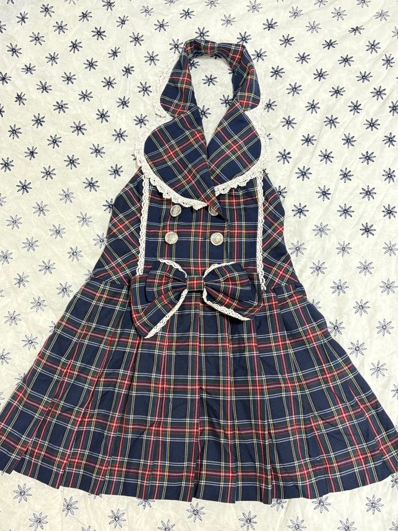 ベイビーザスターズシャインブライト ジャンパースカート ハートネック