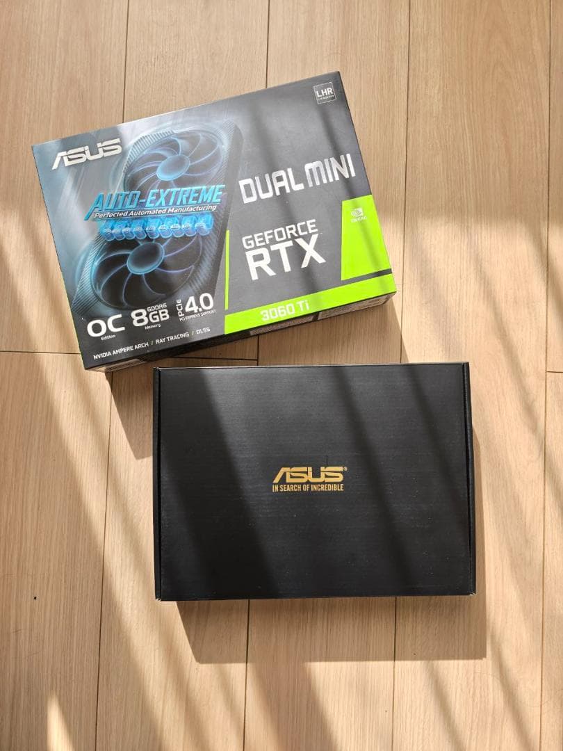 グラフィックボード・グラボ・ビデオカード ASUS RTX3060Ti OC 8GB (Dual Mini)