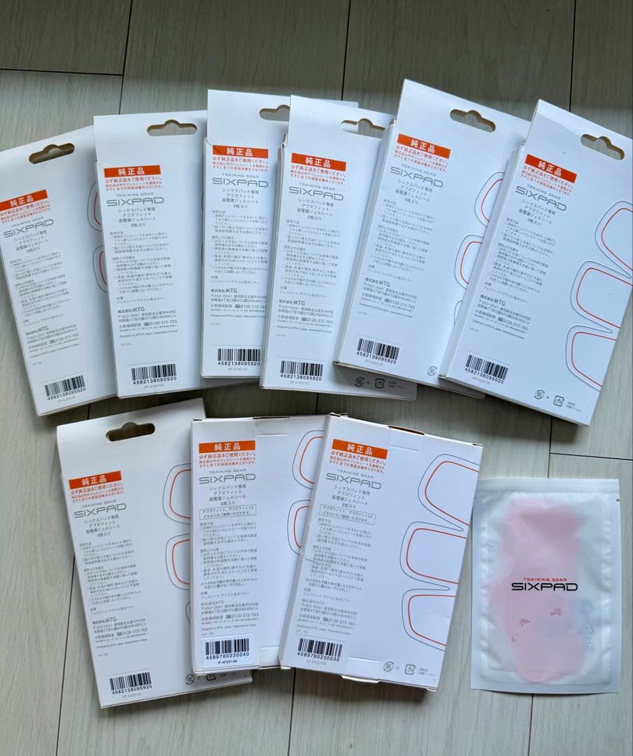 【みゃあ♡】シックスパッド専用　アブズフィット高電導ジェルシート　56枚