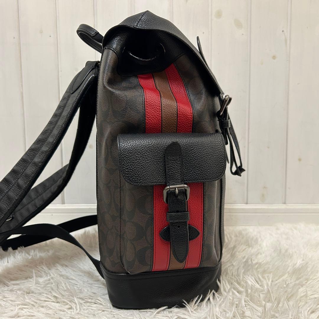 ⭐️美品⭐️コーチ ハドソン レーサーストライプ リュック バックパック メンズ