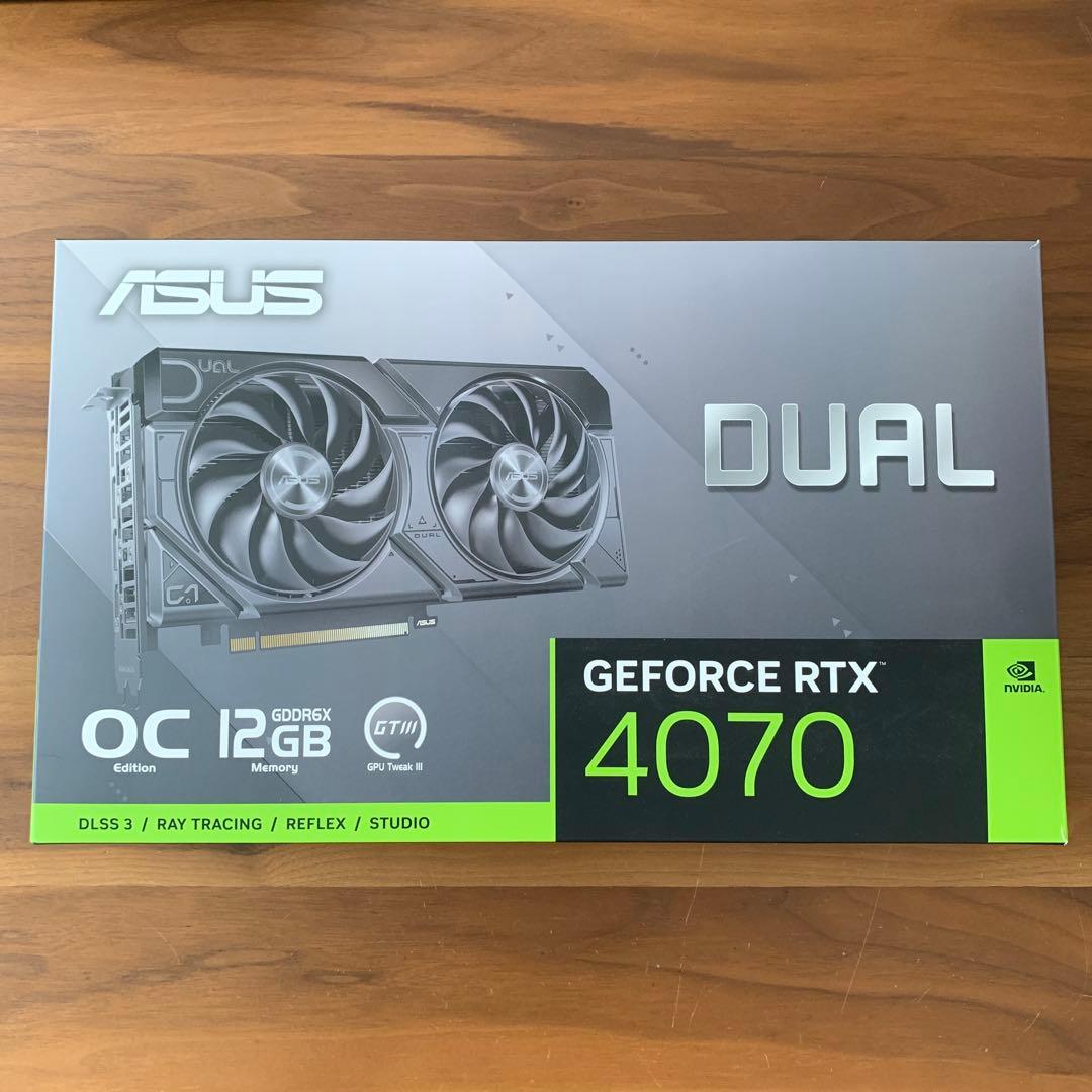 グラフィックボード・グラボ・ビデオカード ASUS DUAL GeForce RTX 4070 OC 12GB