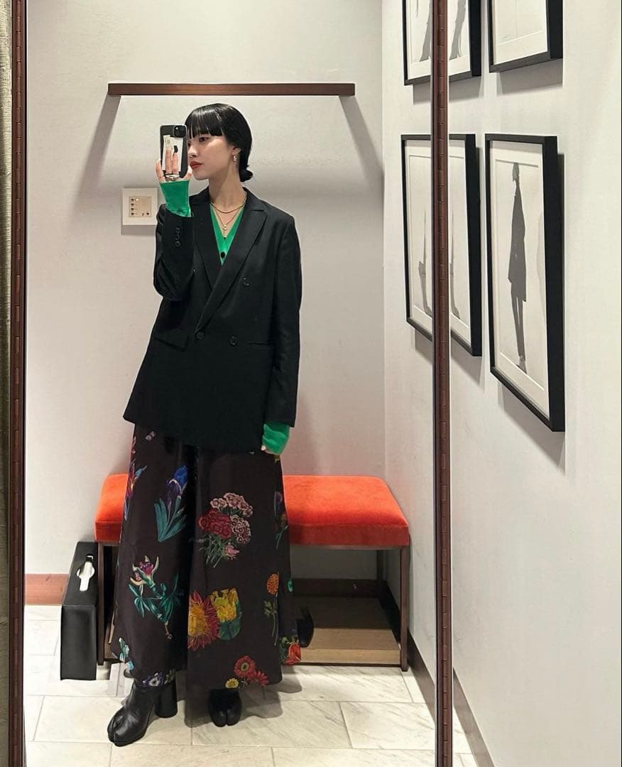 CABaNキャバンライトウールダブルブレストジャケットブラックSmametomo