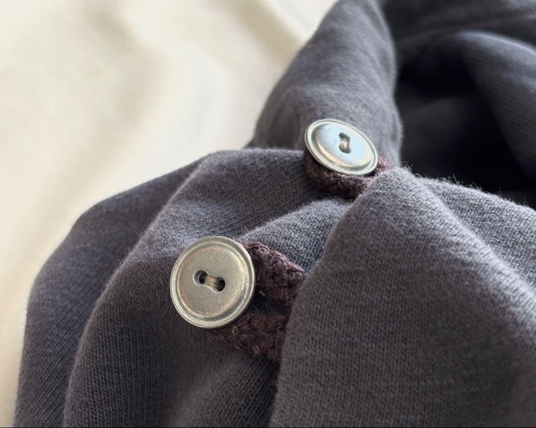 美品☆キャピタルSURF フード付き　肉厚パーカー チャコールグレー　0サイズ