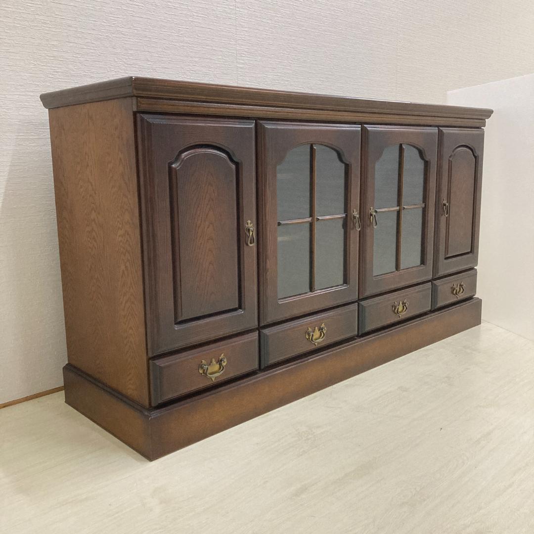 IDF太田 サイドボード　キャビネット　リビングボード　飾り棚　クリ材　ナラ材