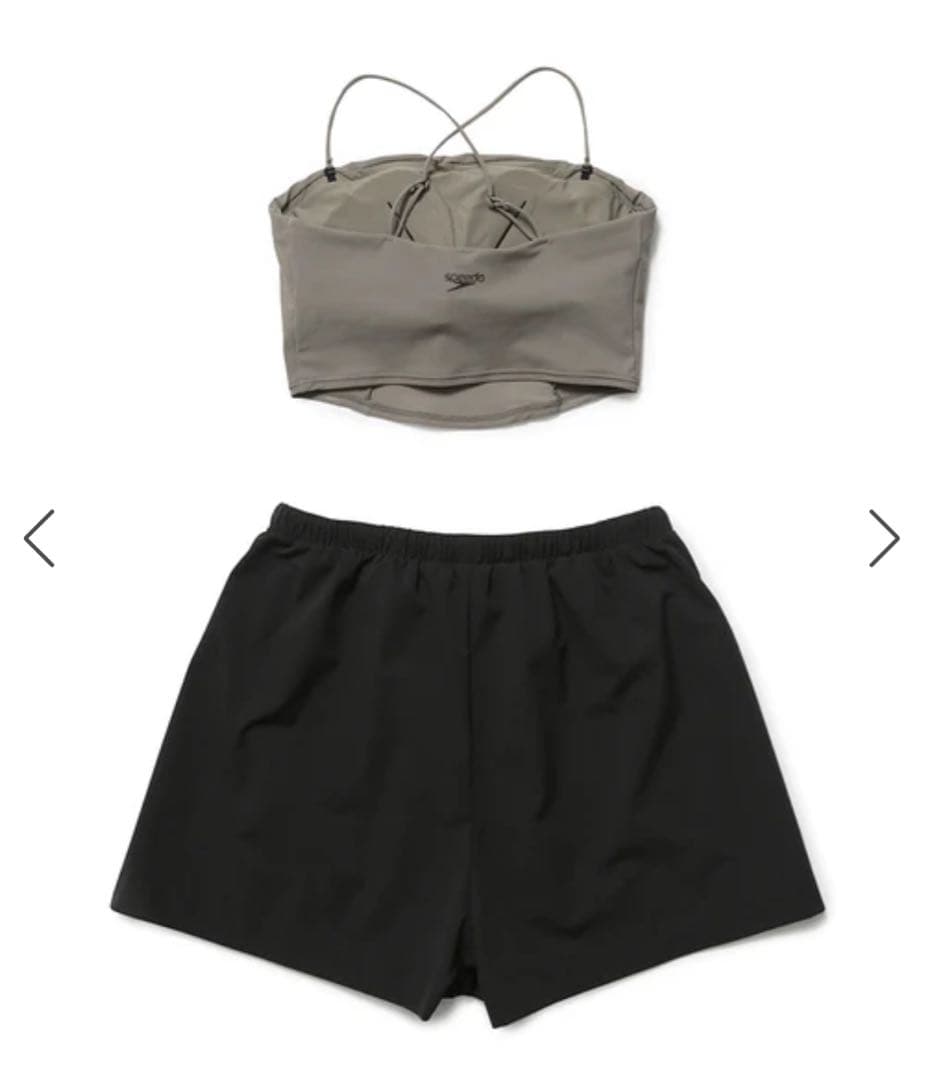 アダムエロペ スピードコラボ セパレート水着セット チャコール