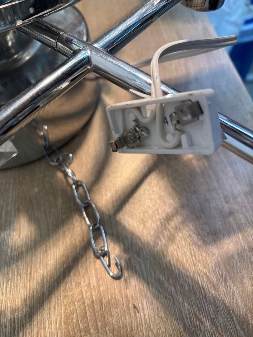 アンプール 8灯 シーリングライト シャンデリア 【中古】