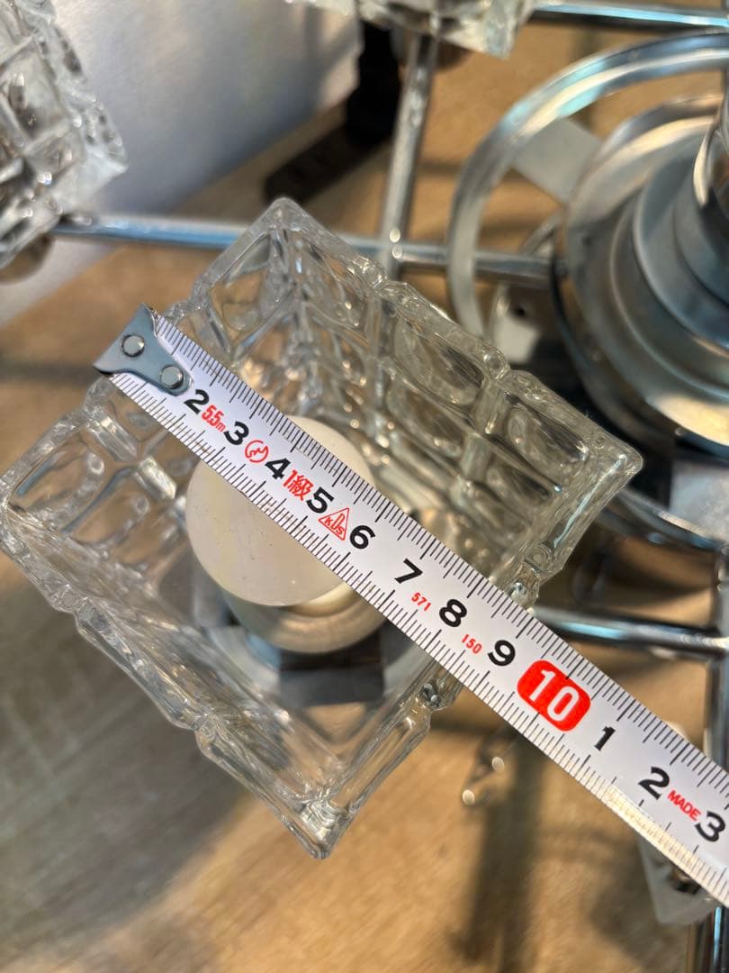 アンプール 8灯 シーリングライト シャンデリア 【中古】