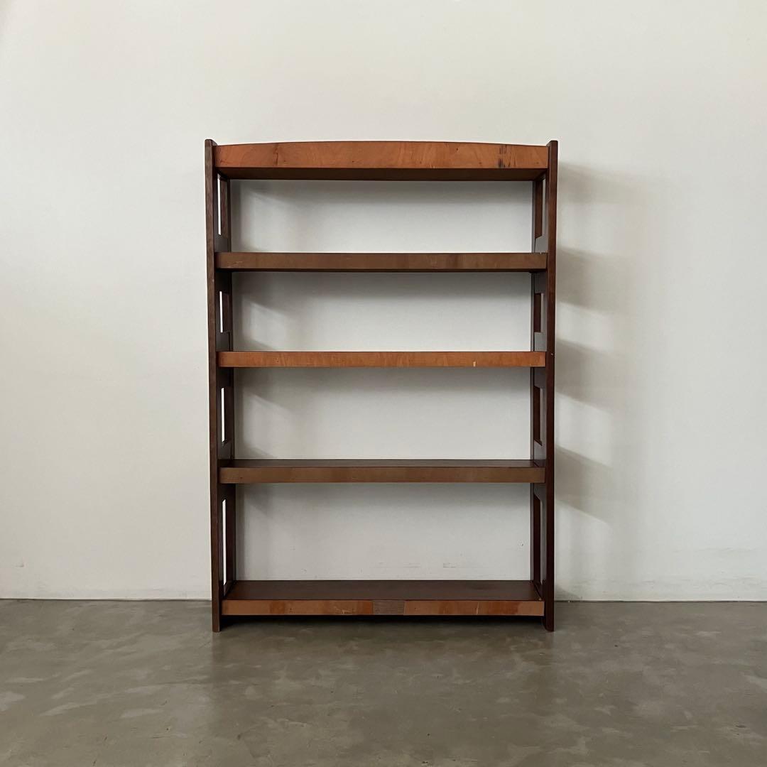 レトロ　アンティーク　古道具　古家具　木製　本棚　収納棚　キャビネット　昭和