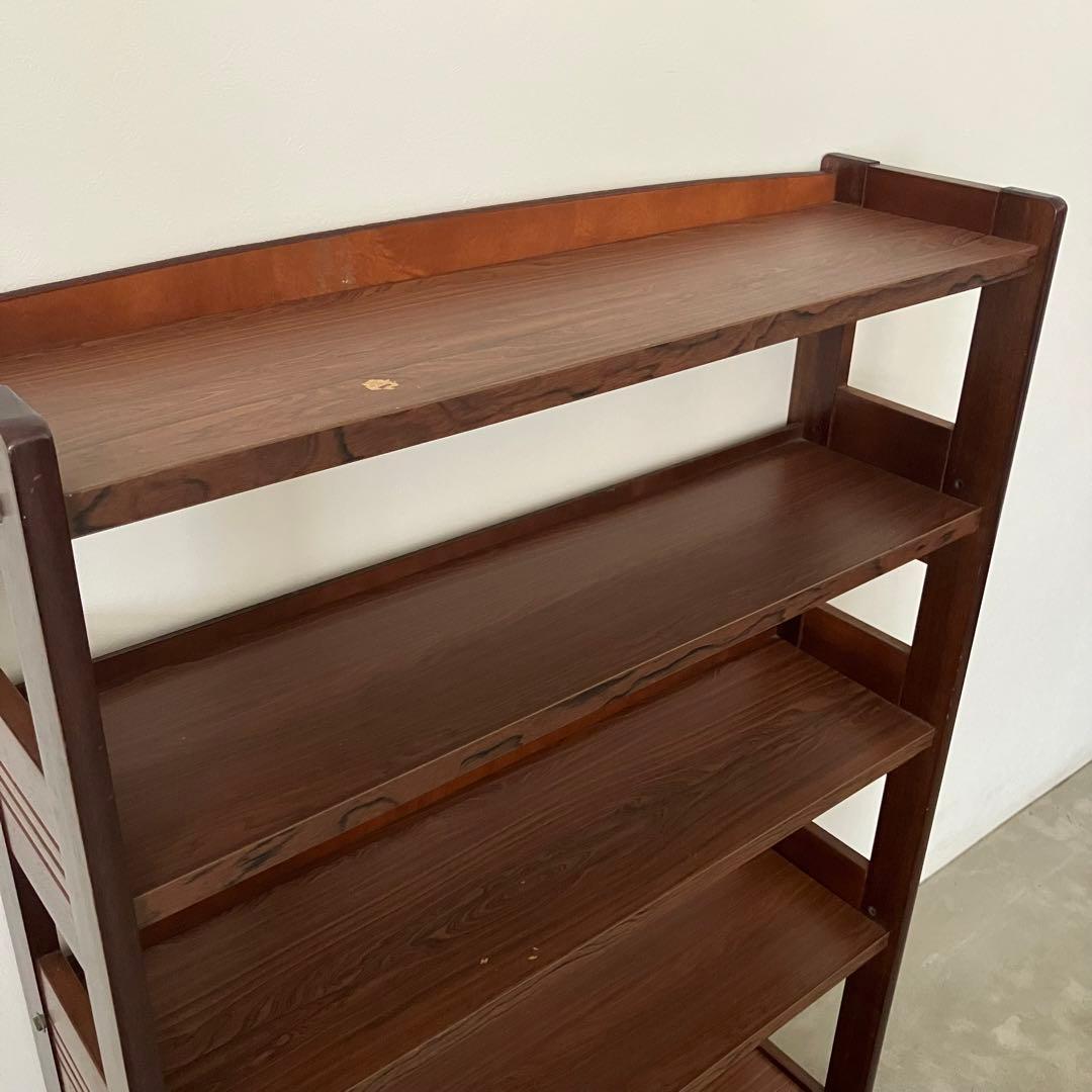 レトロ　アンティーク　古道具　古家具　木製　本棚　収納棚　キャビネット　昭和