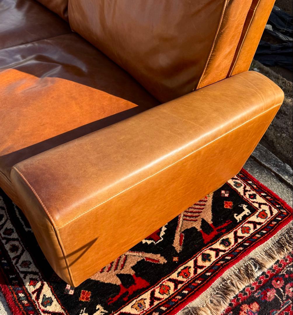 ACME FURNITURE フレスノ ソファ レザー キャメル 3人掛