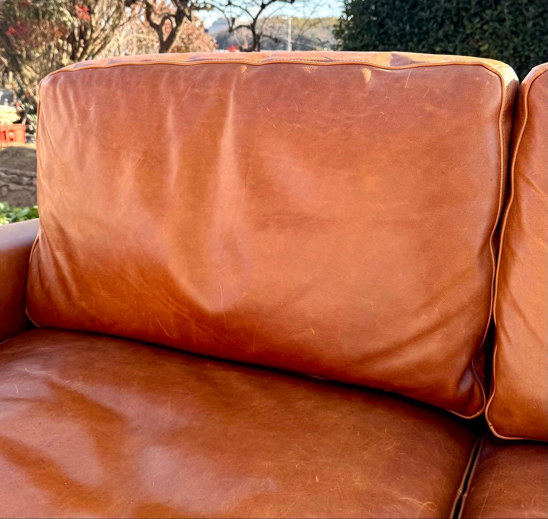 ACME FURNITURE フレスノ ソファ レザー キャメル 3人掛