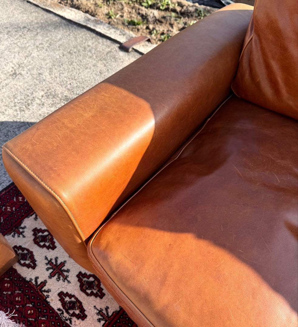 ACME FURNITURE フレスノ ソファ レザー キャメル 3人掛