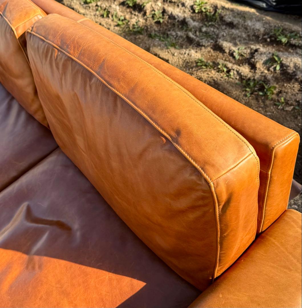 ACME FURNITURE フレスノ ソファ レザー キャメル 3人掛