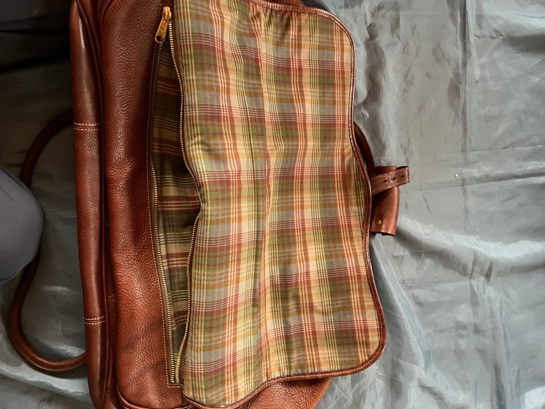 Mulberry マルベリー　ブラウンレザー ボストンバッグ