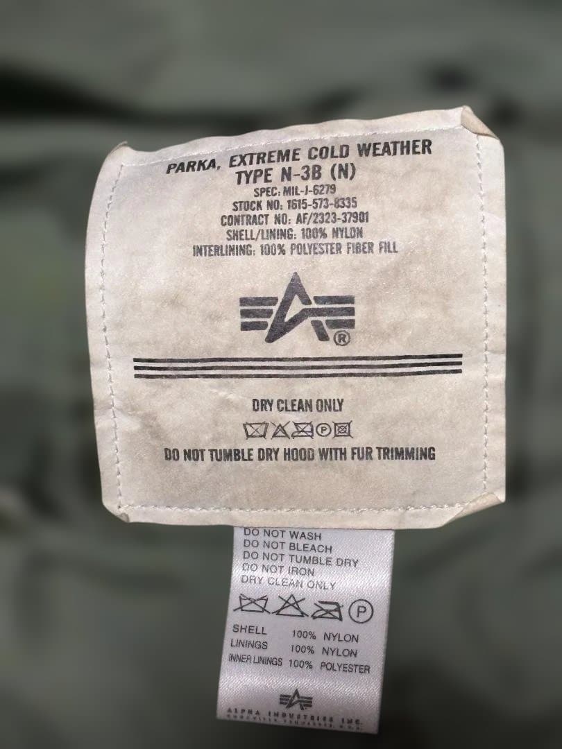 ALPHA INDUSTRIES　USA製　N-3B　L