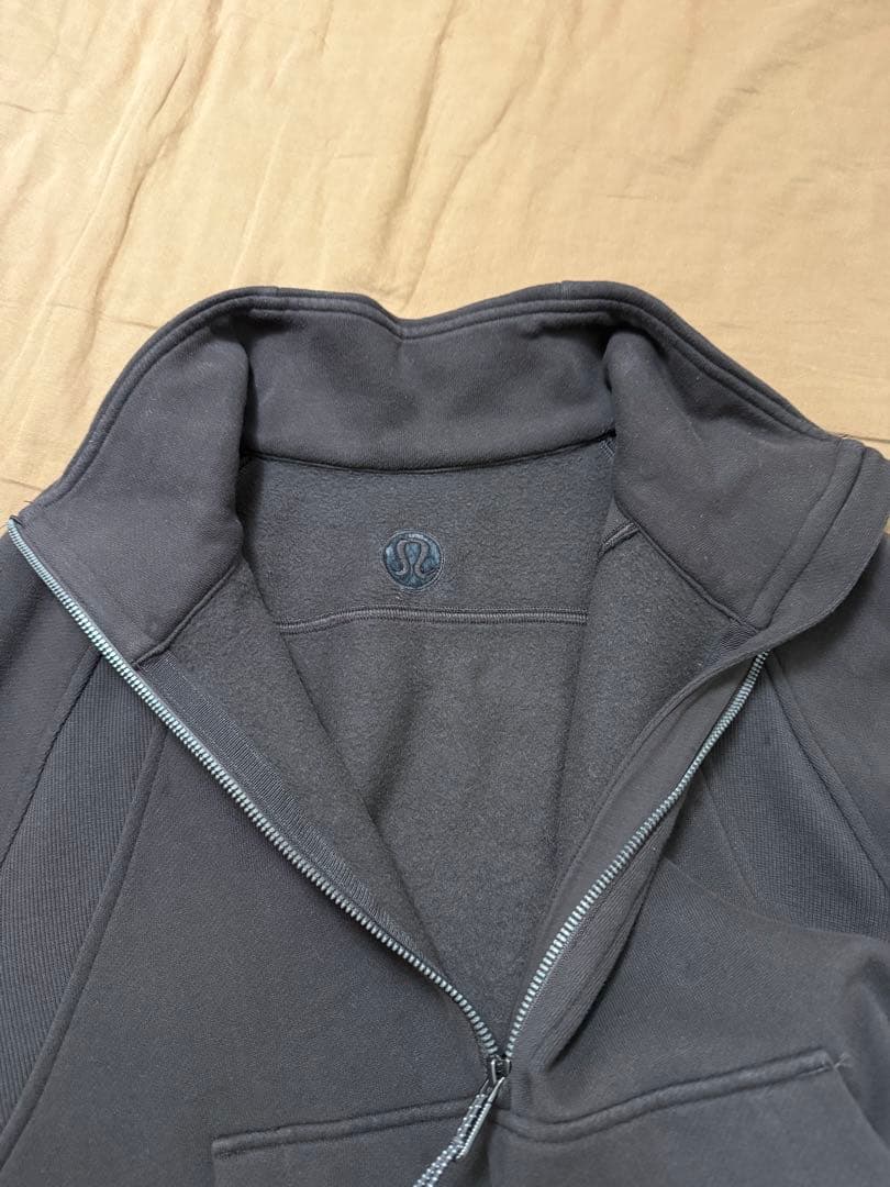 Scuba オーバーサイズ ファネルネックハーフジップ　 espresso