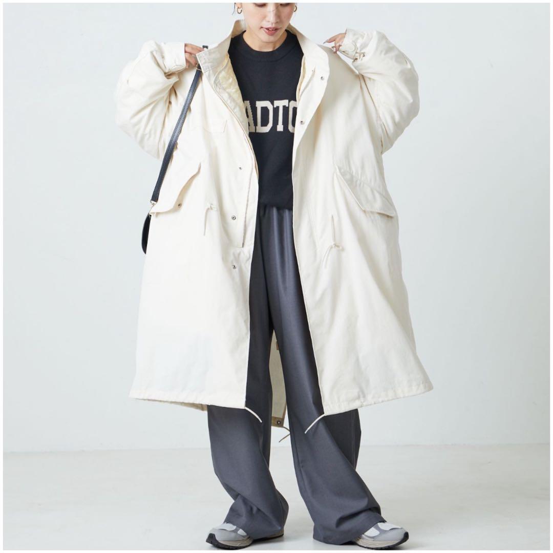 FREAK'S STORE/モッズコート キルトライナー付きモッズコート 白