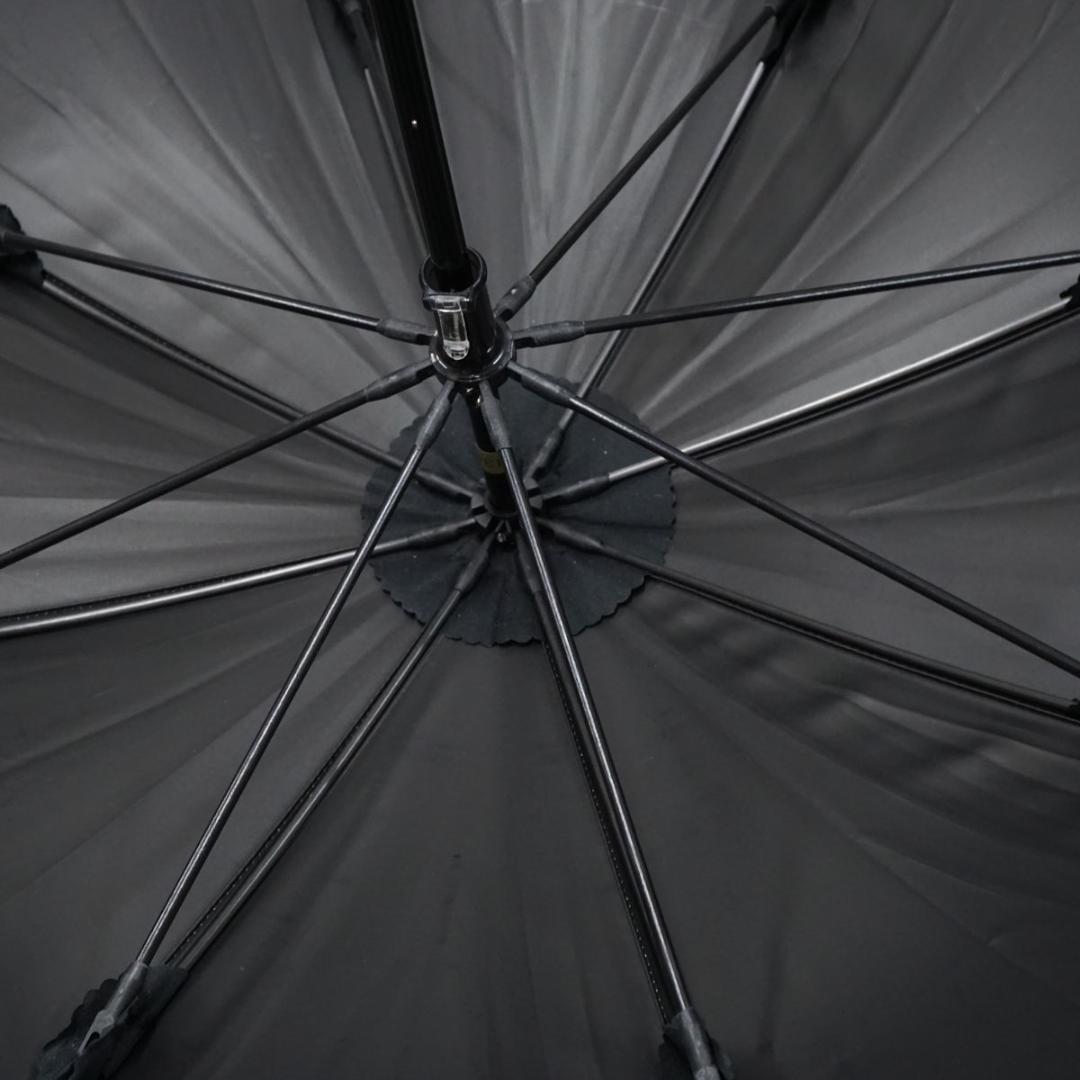 ロサブラン 完全遮光日傘 USED品 ショート フリル ベージュ×ブラック