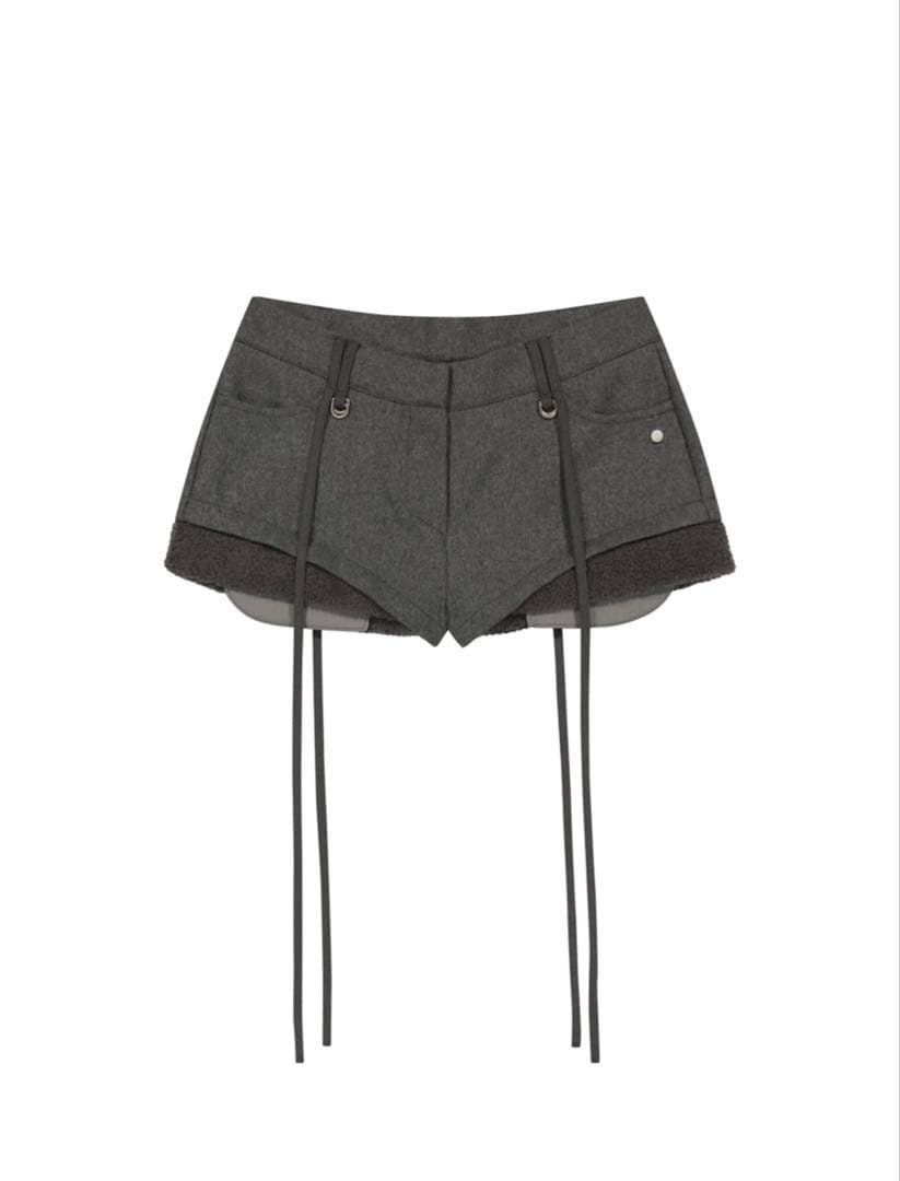 OJOS オホス Micro Wool Shorts / Greyシズニルック