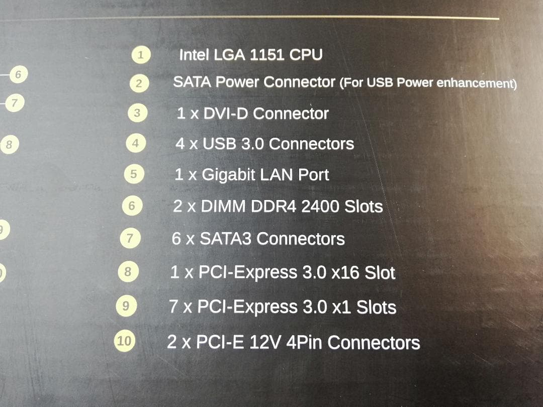 B250 チップセット搭載 ATX マザーボード TB250-BTC+