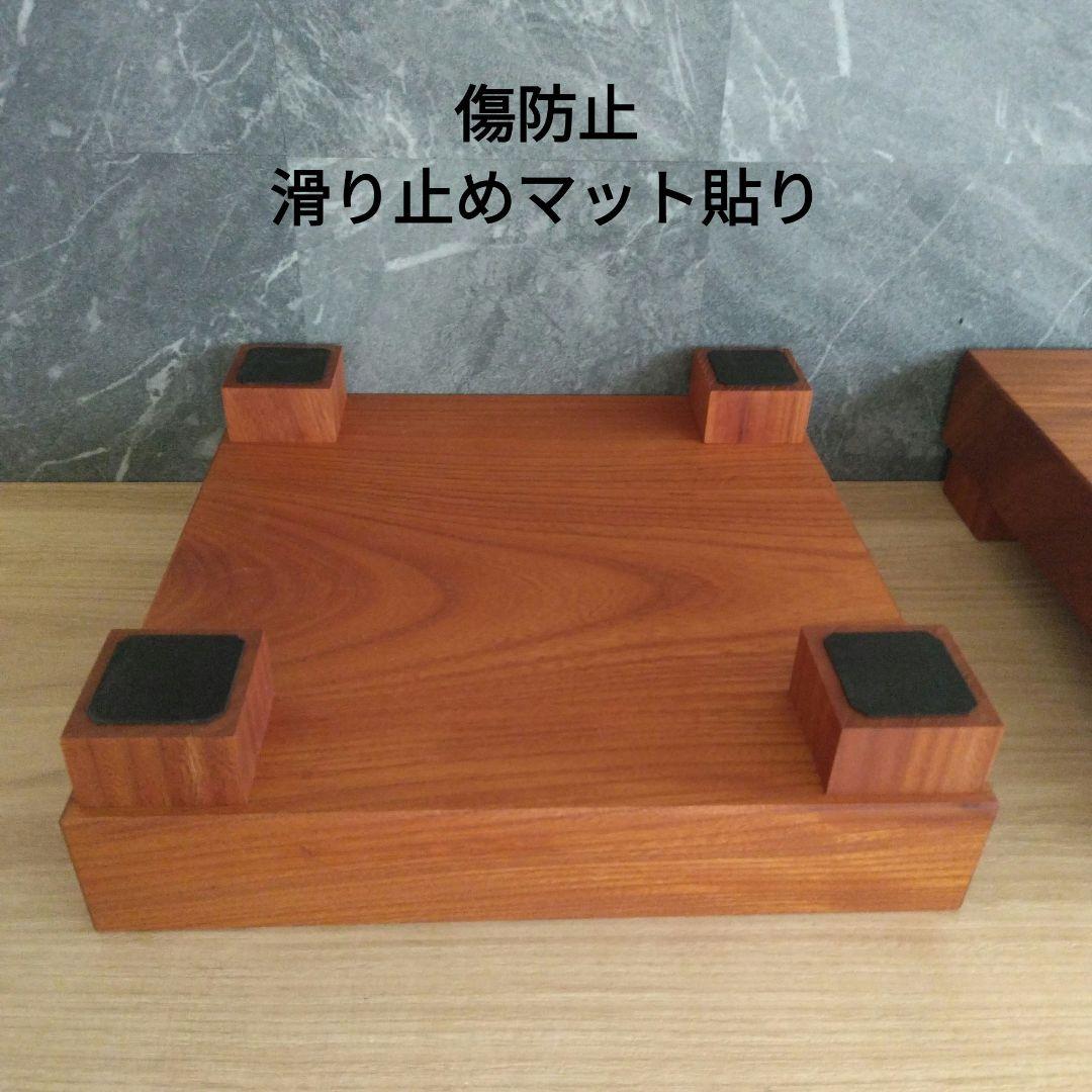 スピーカースタンド一対　欅無垢材