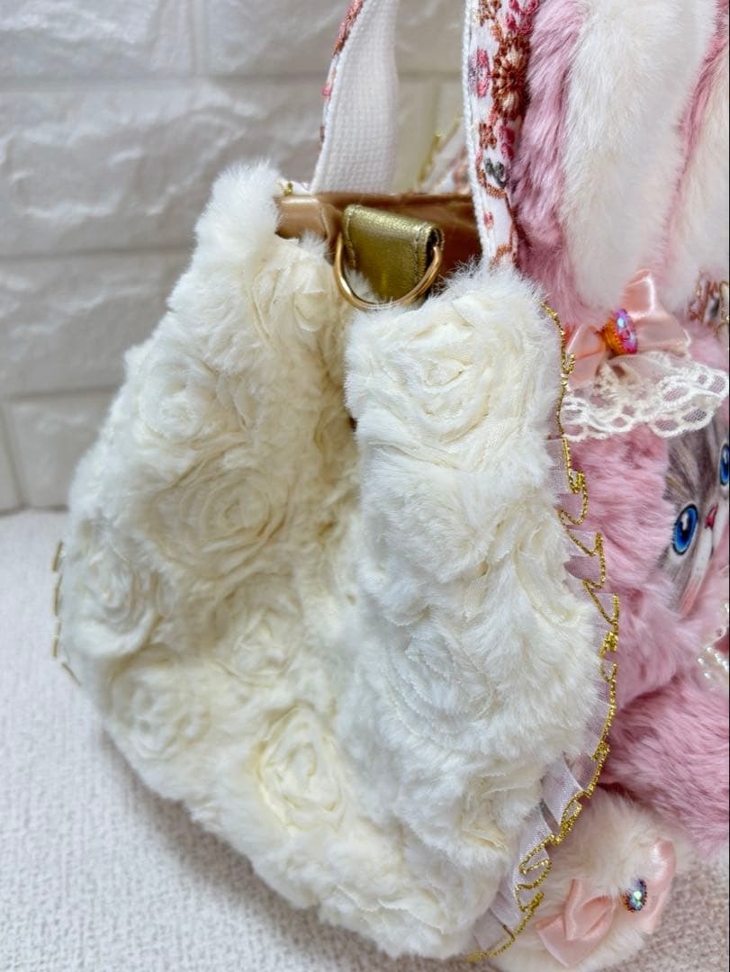 く*さ様 コヤンイサムチョン　ハンドメイド　 ファーバッグ　ルミちゃん　ピンクう