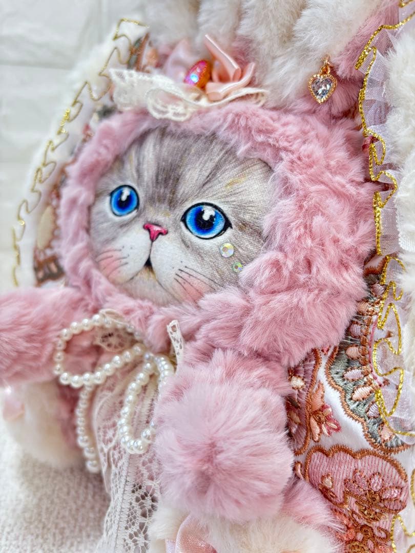 く*さ様 コヤンイサムチョン　ハンドメイド　 ファーバッグ　ルミちゃん　ピンクう