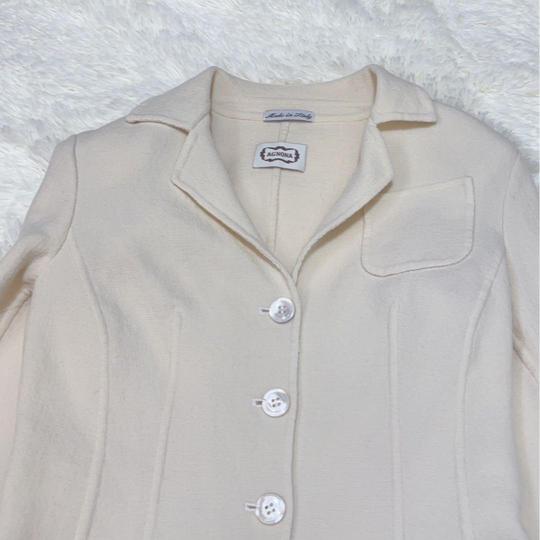 Agnona アニオナ ウールシルク ジャケット 42 伊製