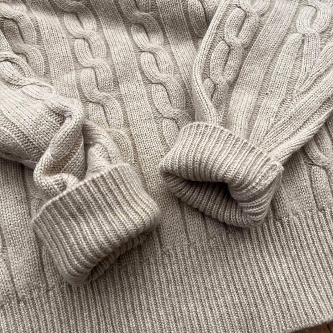 TOMORROWLAND ケーブル編み カシミアセーター