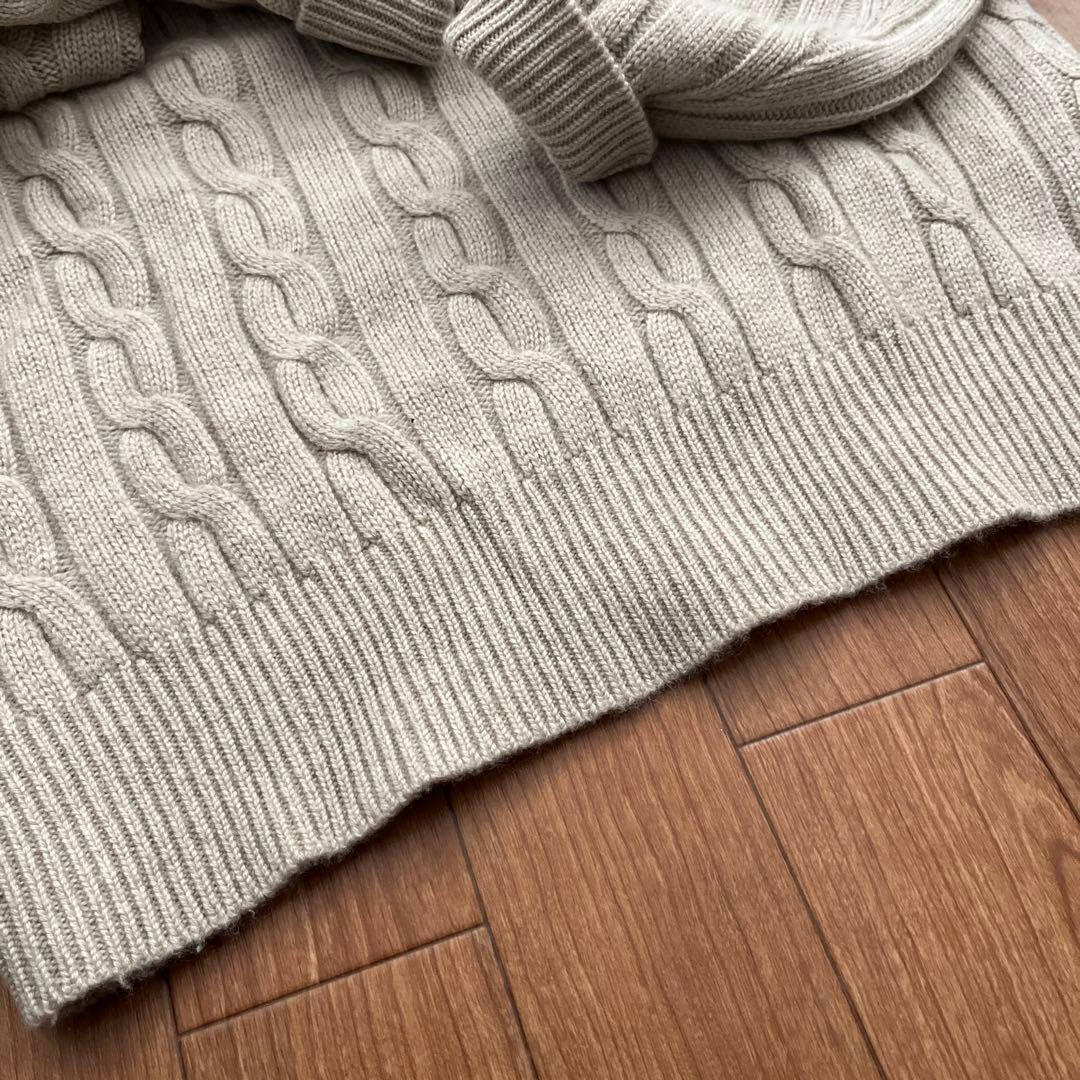 TOMORROWLAND ケーブル編み カシミアセーター