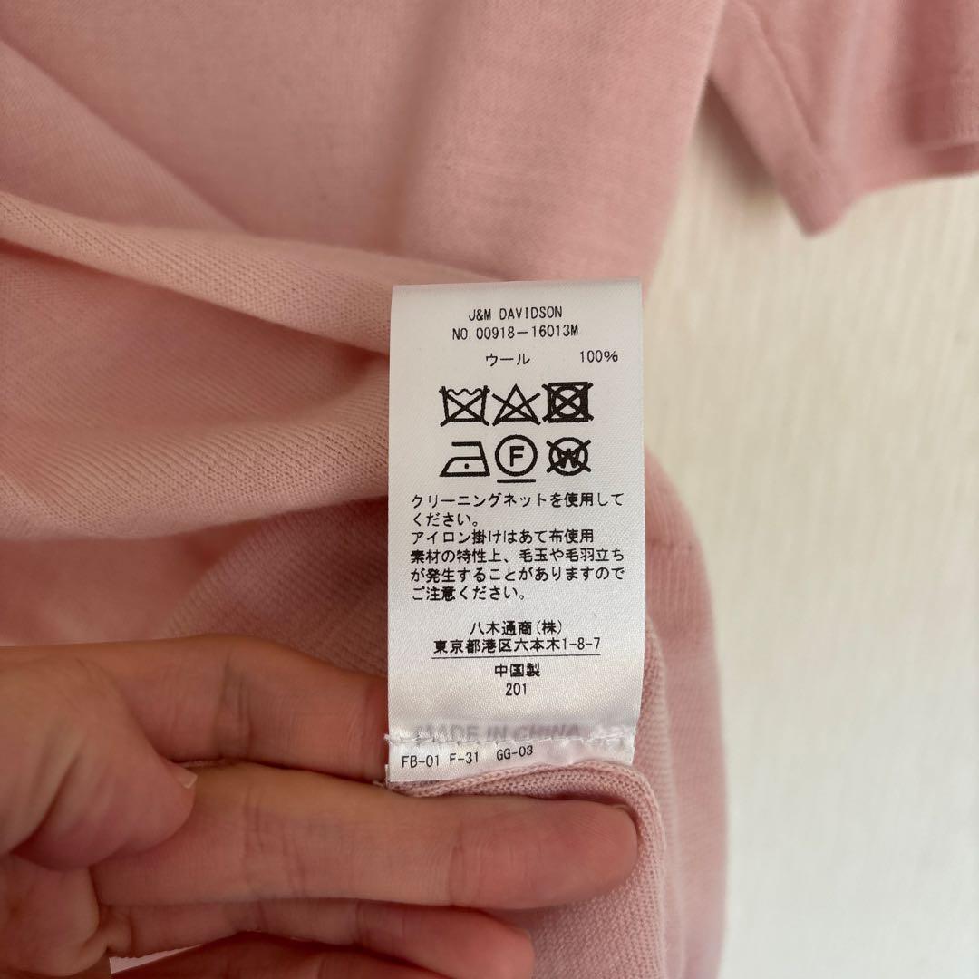 【美品】J&M Davidsonピンク ポロシャツ 半袖　レディース