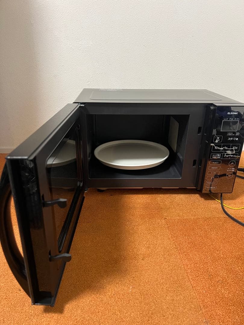 未使用近いELSONIC 2023年製 オーブンレンジ 50/60Hz共用