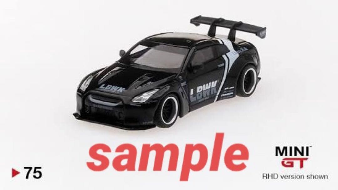 ミニカー MINIGT LIBERTY WALK NissanGT-RR35 Black