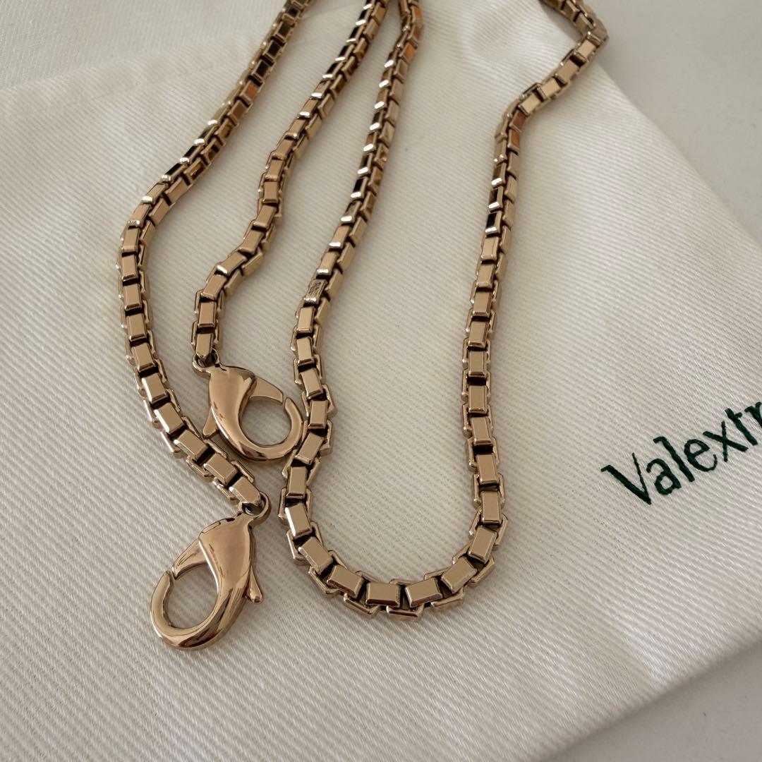 【美品】Valextraチェーンショルダーストラップ100cm【イジィデ】