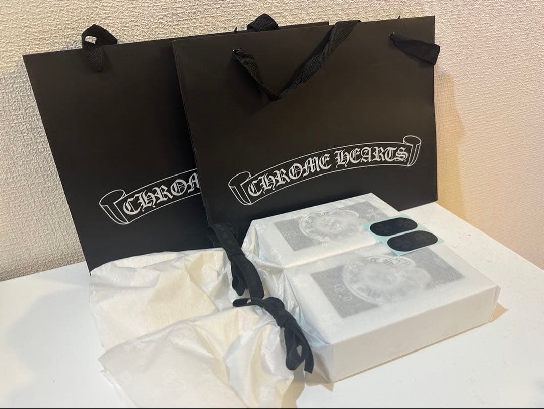 正規クロムハーツ ボクサーパンツ　Mサイズ2点　新品未開封 ショッパー、シール付