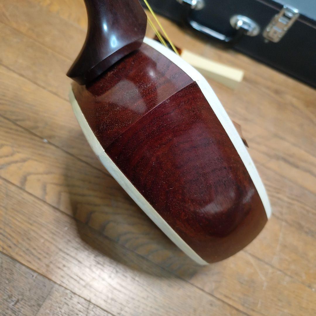 太棹 三味線本体 バチ、ケース付き