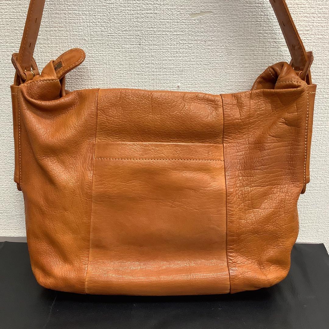 r*n様 【美品】genten ゲンテン 本革 ワンショルダー バッグ キャメル