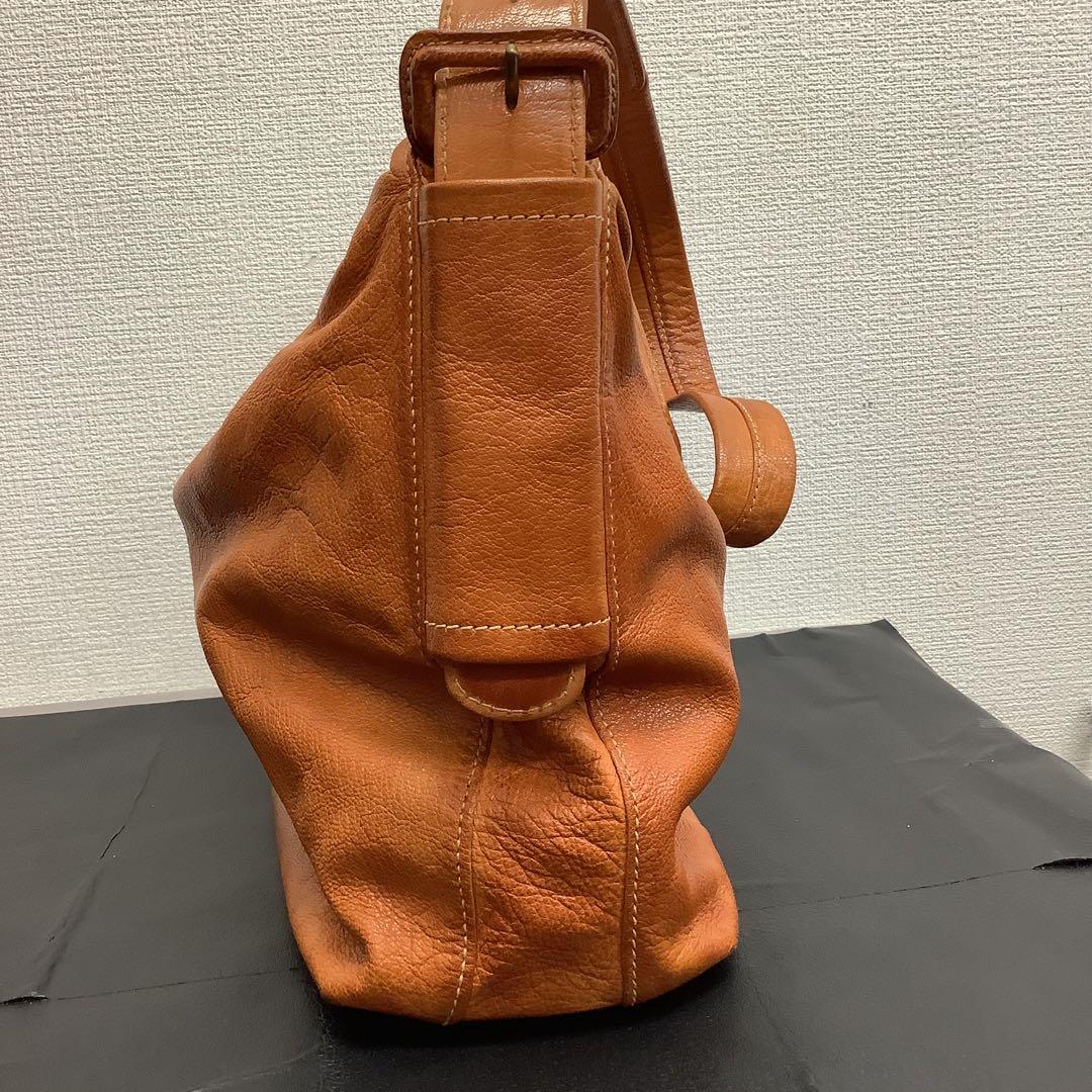 r*n様 【美品】genten ゲンテン 本革 ワンショルダー バッグ キャメル