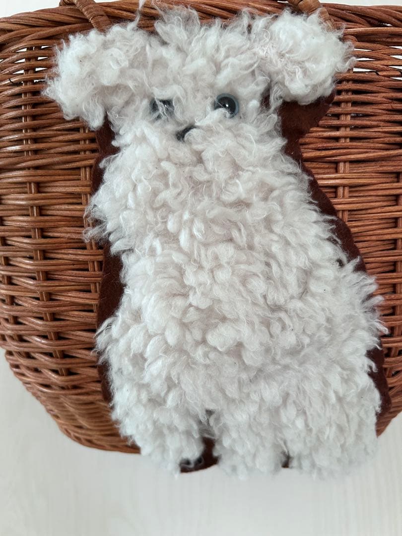 【muveil】 カゴバッグ シュナウザー ホワイト