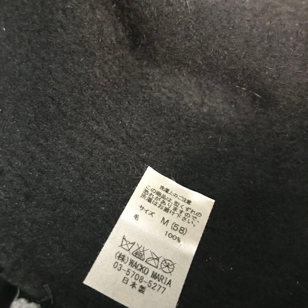 ワコマリア　ハット　M　ブラック　ラビットファー