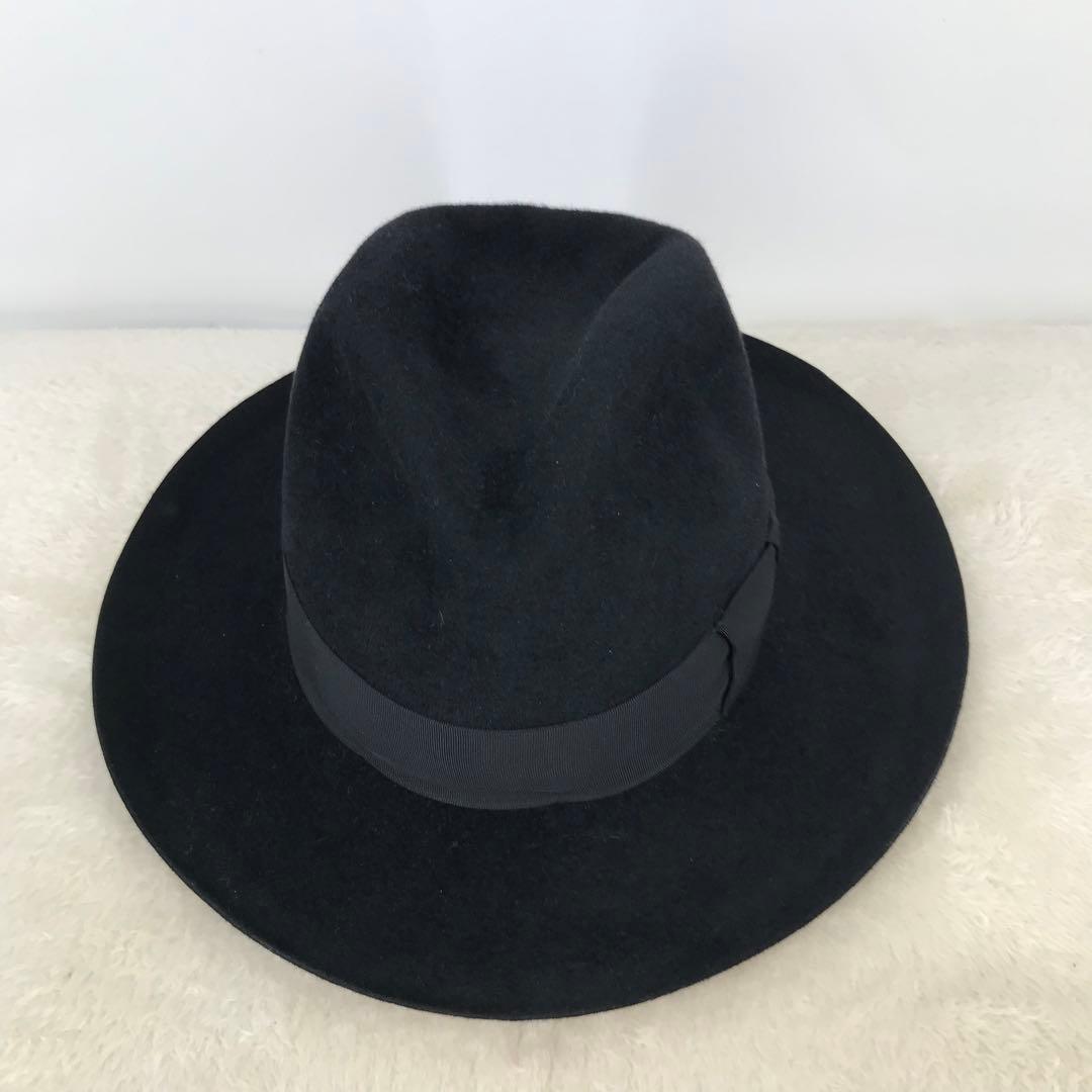 ワコマリア　ハット　M　ブラック　ラビットファー