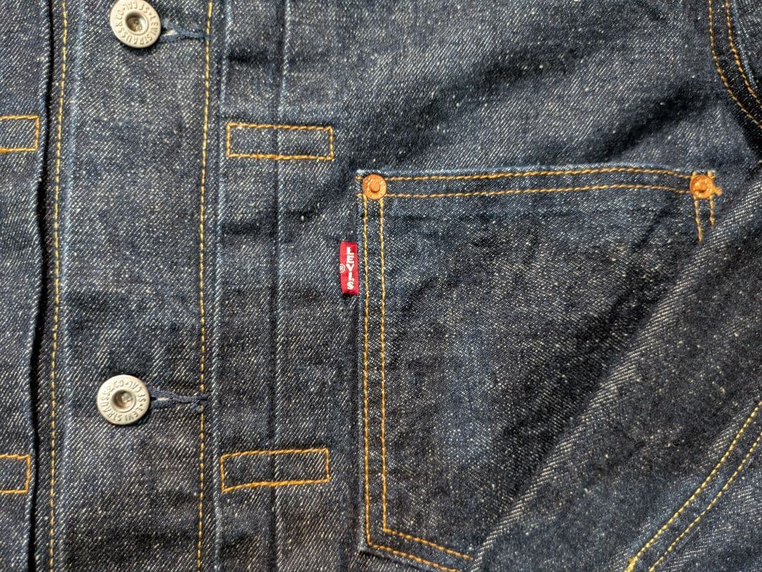 LEVI'S プレミアムデニムジャケット 1st Mサイズ(ヘンプ素材)